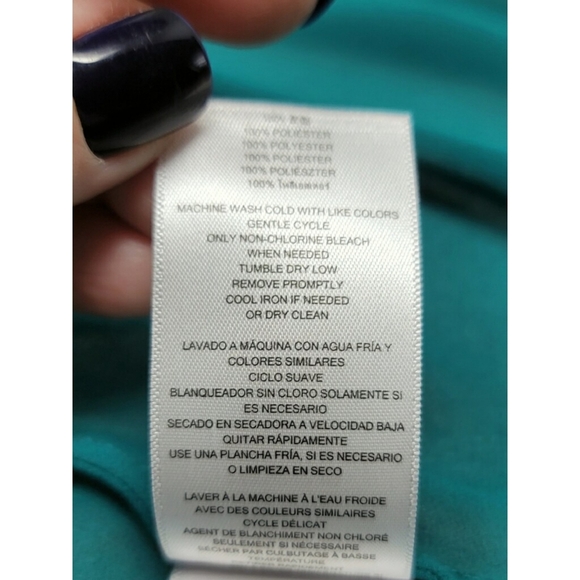 Michael, Michael Kors Green Long Sleeved Boho Top Size Large - Picture 6 of 7